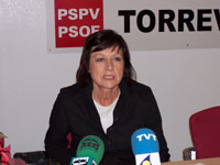 La concejal socialista Dora Fernández